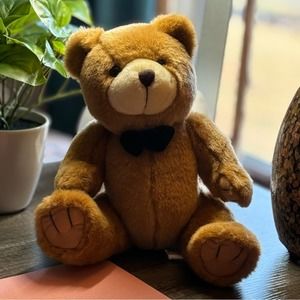 Steven Smith Light Brown Teddy Bear With Bow Tie